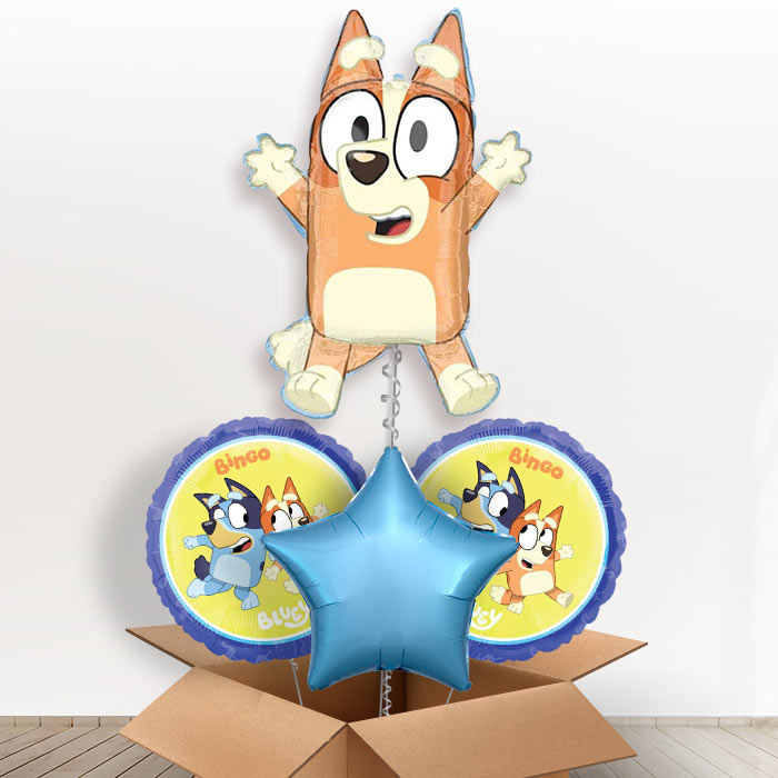 Giant Bingo Shaped Helium Balloon in a Box-1 x Giant Balloon and 2 Themed Balloons and 1 Plain Balloon