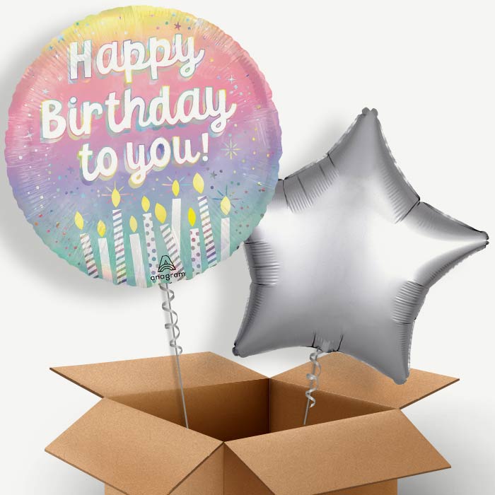 Birthday Cake Candles Happy Birthday To You Helium Balloon Two | Party Save Smile
