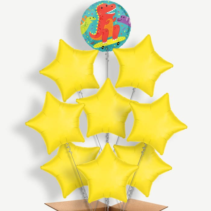 Cool Dinosaurs Balloon Bundle Inflated with Helium | Party Save Smile