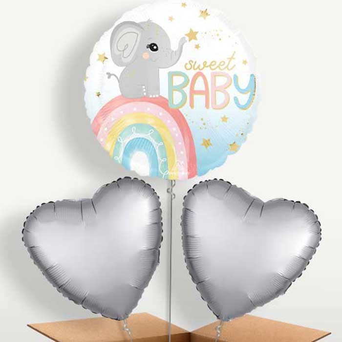 Sweet Baby Elephant Bunch of Balloons | Party Save Smile