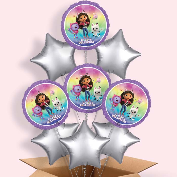 Gabby's Dollhouse & Friends Helium Balloon in a Box | Party Save Smile -9 Balloons