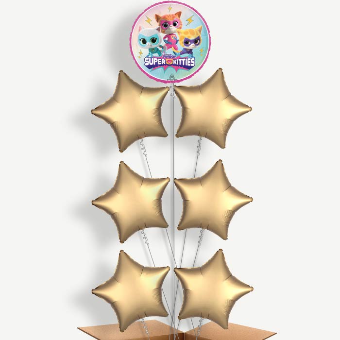 Super Kitties Balloon Arrangement Inflated with Helium | Party Save Smile