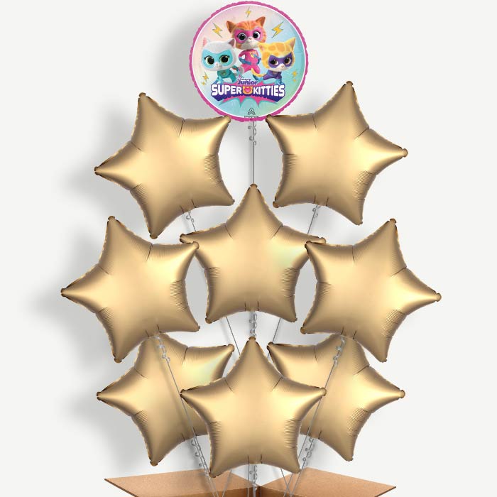 Super Kitties Balloon Bundle Inflated with Helium | Party Save Smile