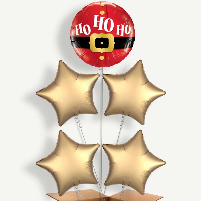Santa Ho Ho Ho Helium Balloon Cluster | Party Save Smile