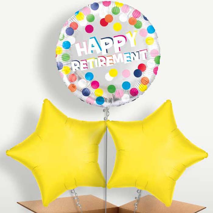 Colourful Happy Retirement Bunch of Balloons | Party Save Smile