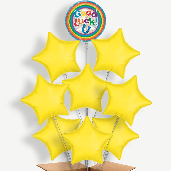 Good Luck Horse Shoe Helium Balloon Bundle | Party Save Smile