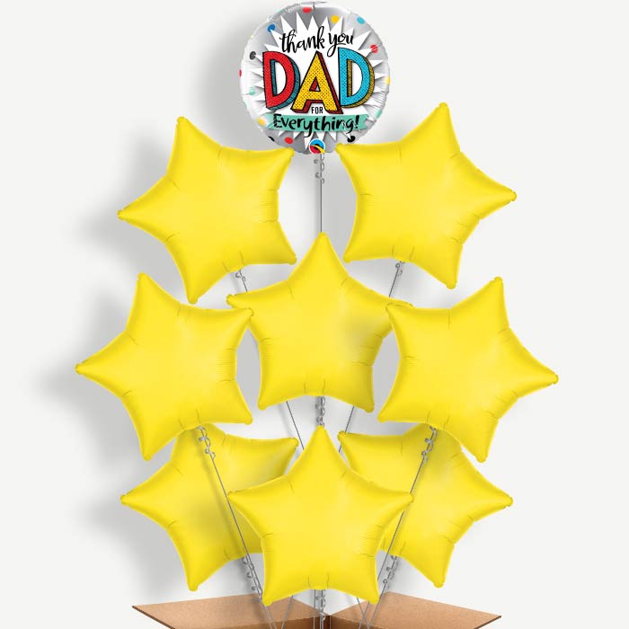 Thank You Dad Fathers Day Helium Balloon Bundle | Party Save Smile