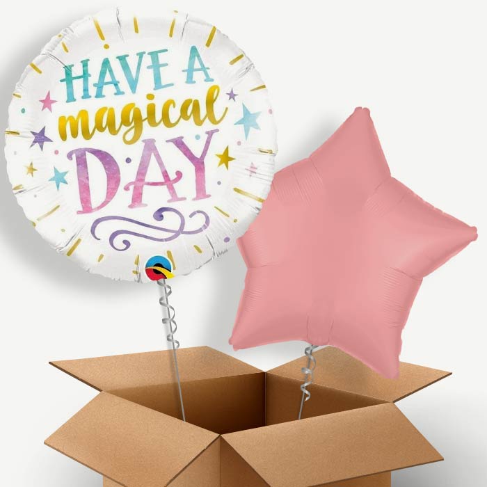 Have a Magical Day Helium Balloon Pair | Party Save Smile