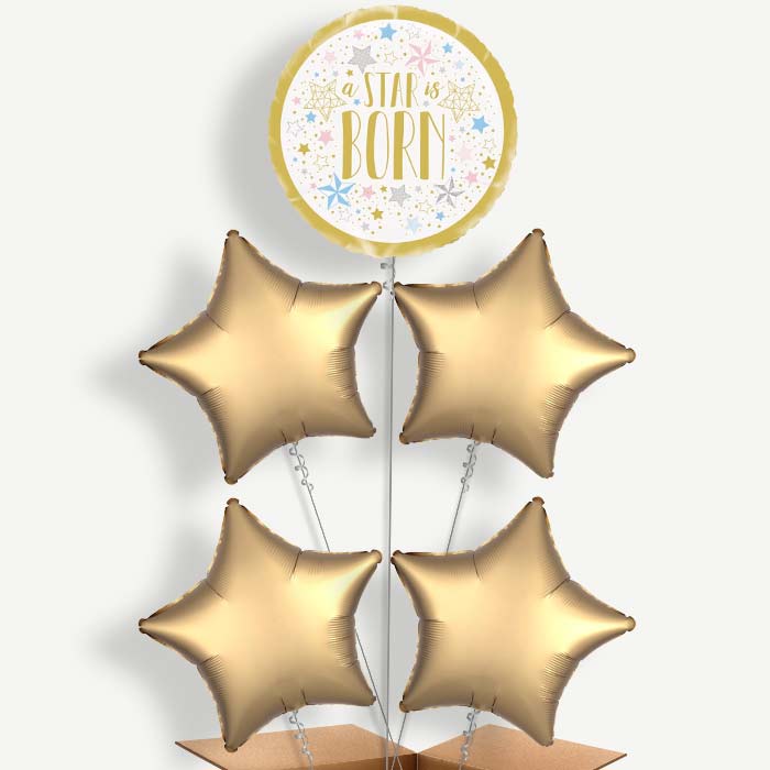 A Star is Born New Baby Helium Cluster Balloons | Party Save Smile