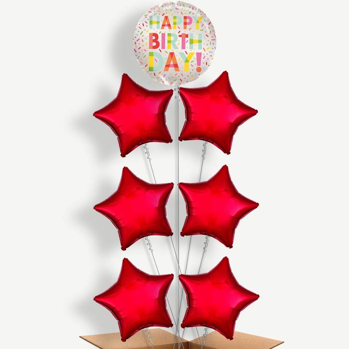 Sprinkles Donut Helium Balloon Arrangement | Party Save Smile