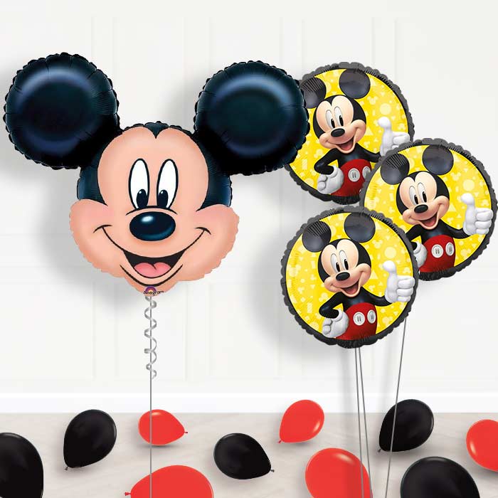 Mickey Balloon Bouquet in a Box - Head - Themed Bouquet and Latex | Party Save Smile