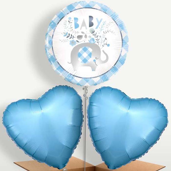 Blue Elephant Baby Shower Bunch of Balloons | Party Save Smile