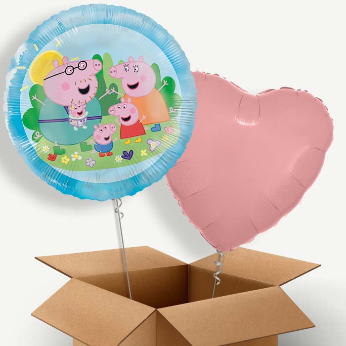 Peppa Pig Family Helium Balloon Two | Party Save Smile
