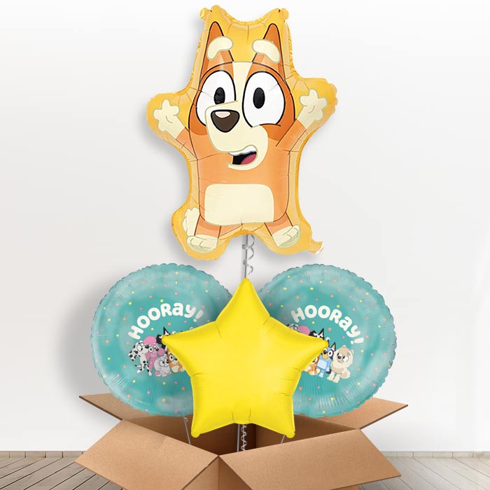 Bingo Giant Helium Balloon in a Box | Giant Balloon + 2 Themed Balloons + 1 Plain Balloon | Party Save Smile