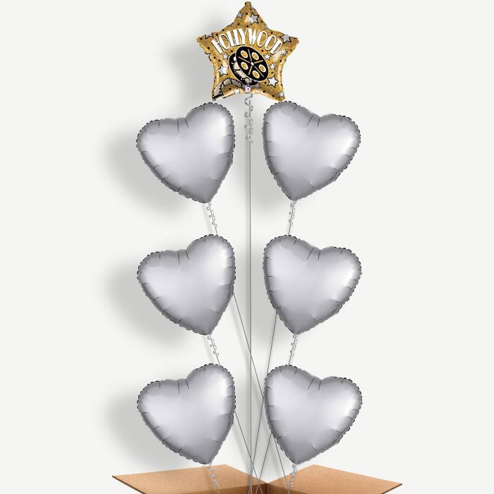 Hollywood Balloon Arrangement Inflated with Helium | Party Save Smile