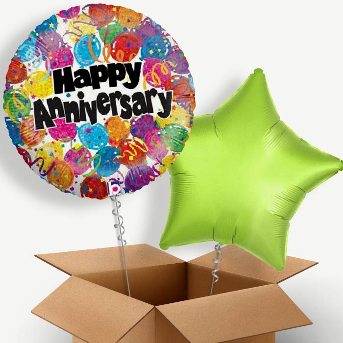 Wedding Anniversary (Dots) Helium Balloon Two | Party Save Smile