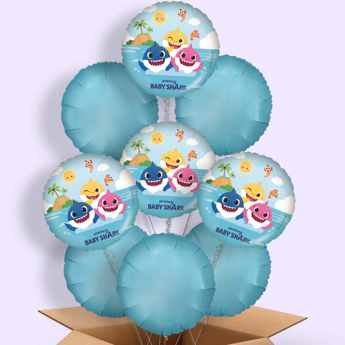 Baby Shark Helium Balloon in a Box - 9 Balloon | Party Save Smile