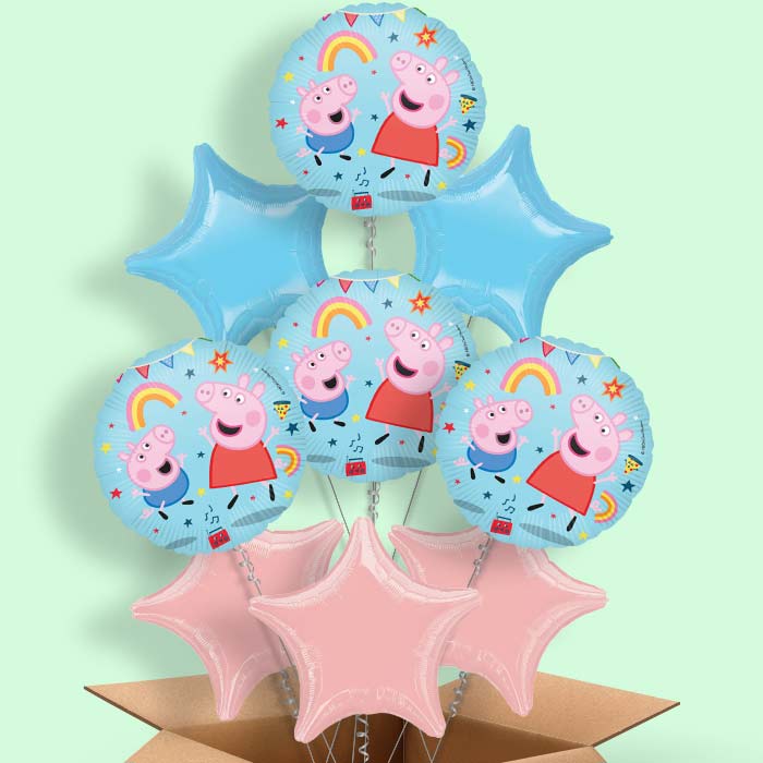 Peppa Pig Messy Play Helium Balloon in a Box - 9 Balloon | Party Save Smile