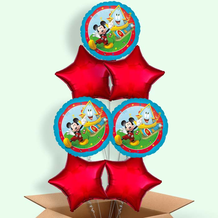 Mickey Mouse Rock the House Helium Balloon in a Box - 7 Balloon | Party Save Smile