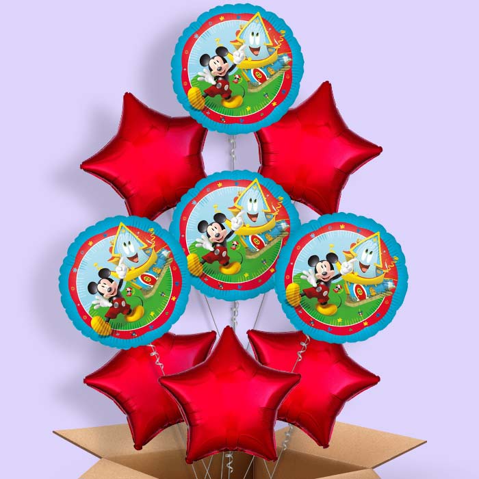 Mickey Mouse Rock the House Helium Balloon in a Box - 9 Balloon | Party Save Smile