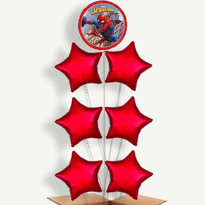 Ultimate Spiderman Balloon Arrangement Inflated with Helium | Party Save Smile