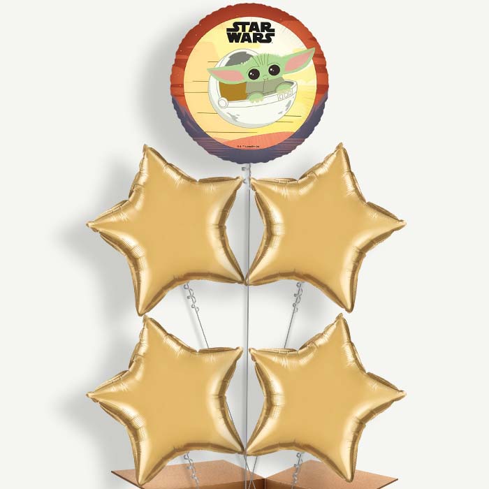Star Wars The Mandalorian Helium Cluster Balloons | Party Save Smile