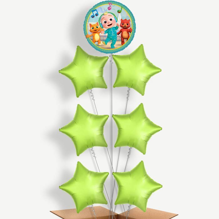 Cocomelon Balloon Arrangement Inflated with Helium | Party Save Smile