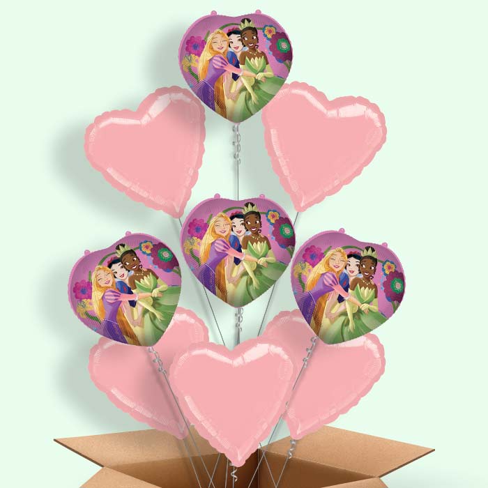 Disney Snow White, Rapunzel and Tiana Helium Balloon in a Box - 9 Balloon | Party Save Smile