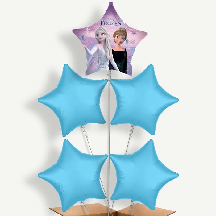 Frozen Wind Spirit Star Helium Cluster Balloons | Party Save Smile