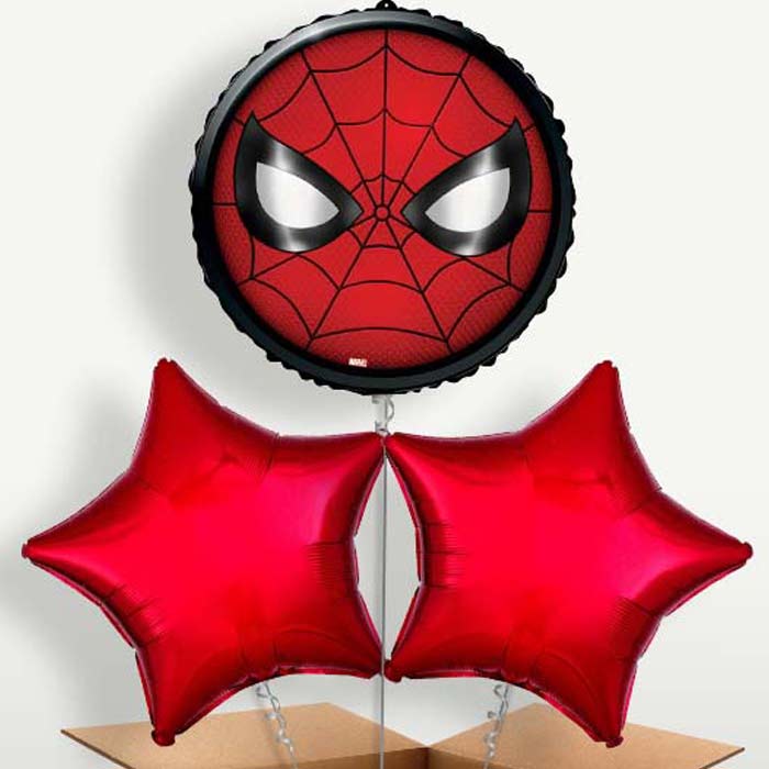 Spiderman Face Helium Bunch of Balloons | Party Save Smile