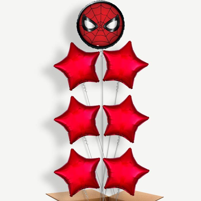 Spiderman Face Helium Balloon Arrangement | Party Save Smile