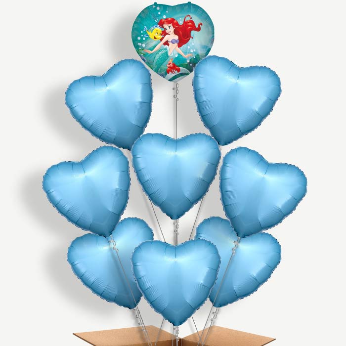 Ariel Little Mermaid Balloon Bundle Inflated with Helium | Party Save Smile