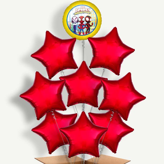 Spidey & His Amazing Friends Balloon Bundle Inflated with Helium | Party Save Smile