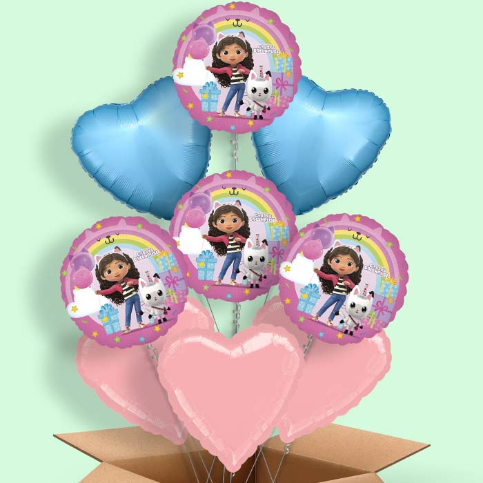 Gabby’s Dollhouse Pink Helium Balloon in a Box - 9 Balloon | Party Save Smile