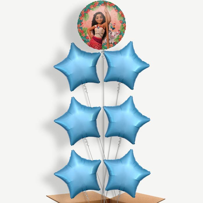 Moana Balloon Arrangement Inflated with Helium | Party Save Smile