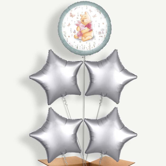 Winnie the Pooh Balloon Cluster Inflated with Helium | Party Save Smile