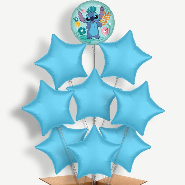 Stitch Balloon Bundle Inflated with Helium | Party Save Smile