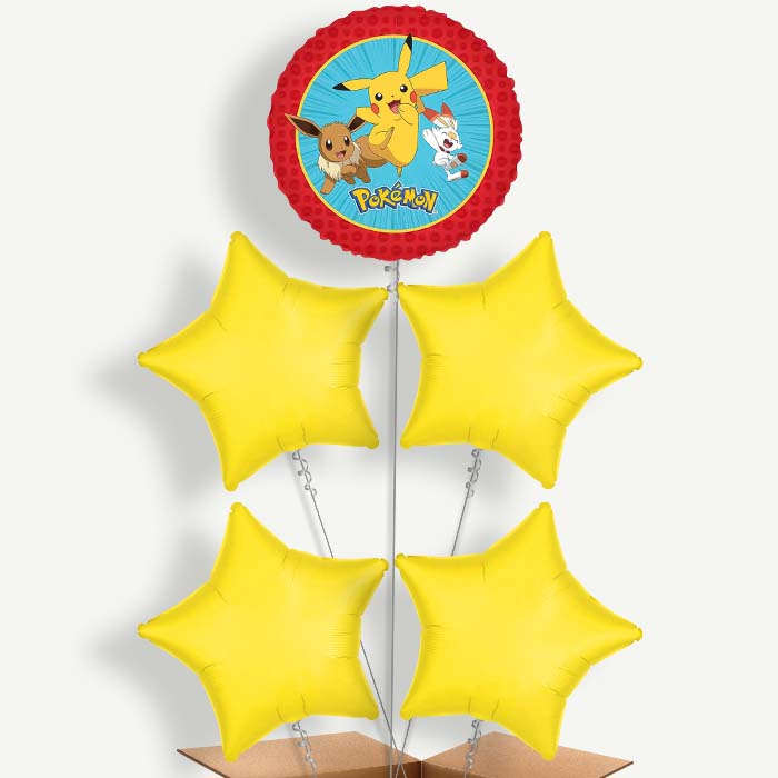 Pokemon Pikachu Balloon Cluster Inflated with Helium | Party Save Smile