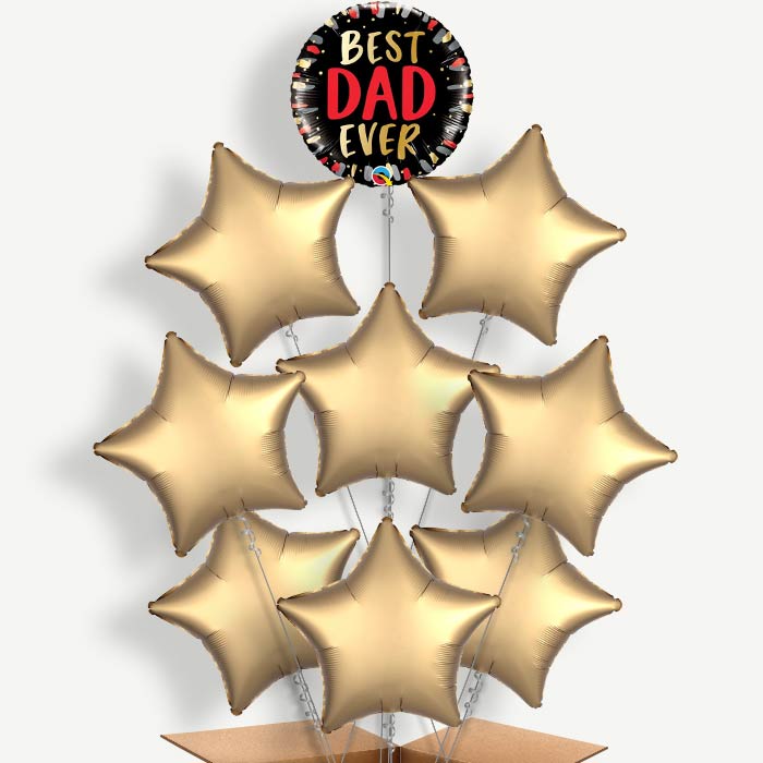 Best Dad Ever Father's Day Helium Balloon Bundle | Party Save Smile