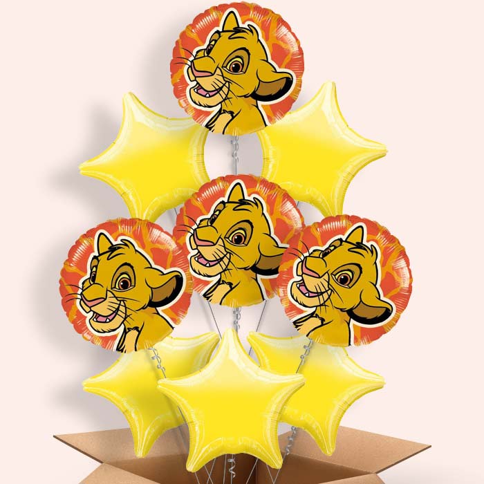 Lion King Helium Balloons in a Box - 9 Balloon | Party Save Smile