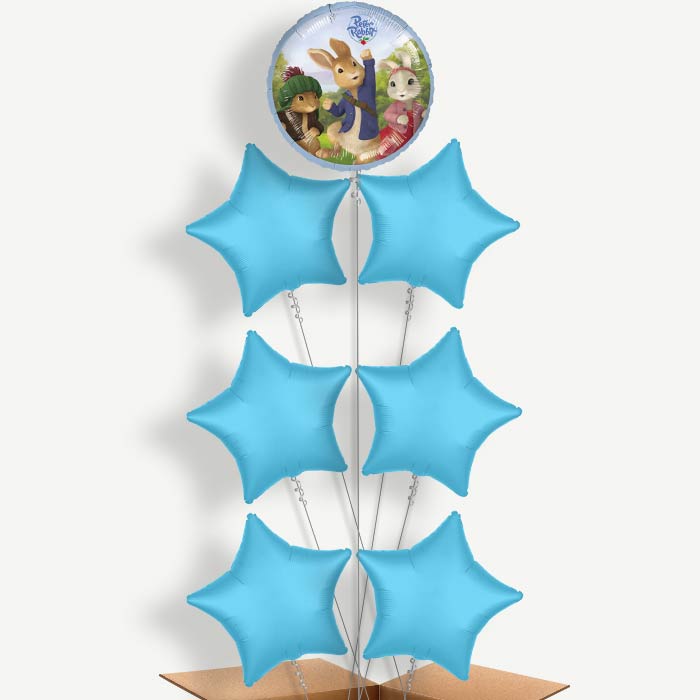 Peter Rabbit Balloon Arrangement Inflated with Helium | Party Save Smile