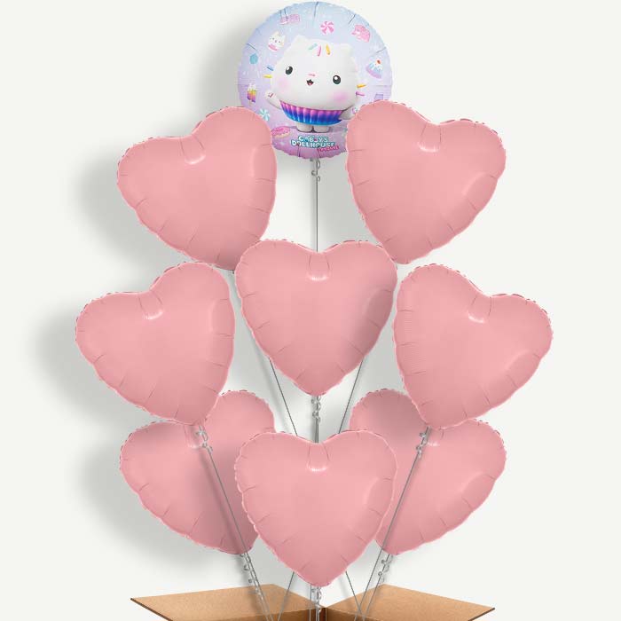 Cakey Gabby Dollhouse 9 Helium Balloon Bundle | Party Save Smile