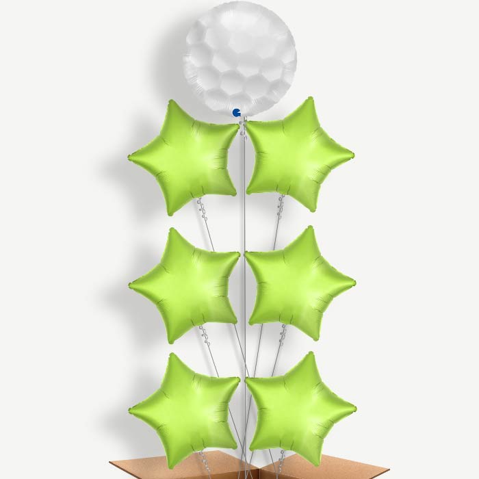 Golf Balloon Arrangement Inflated with Helium | Party Save Smile