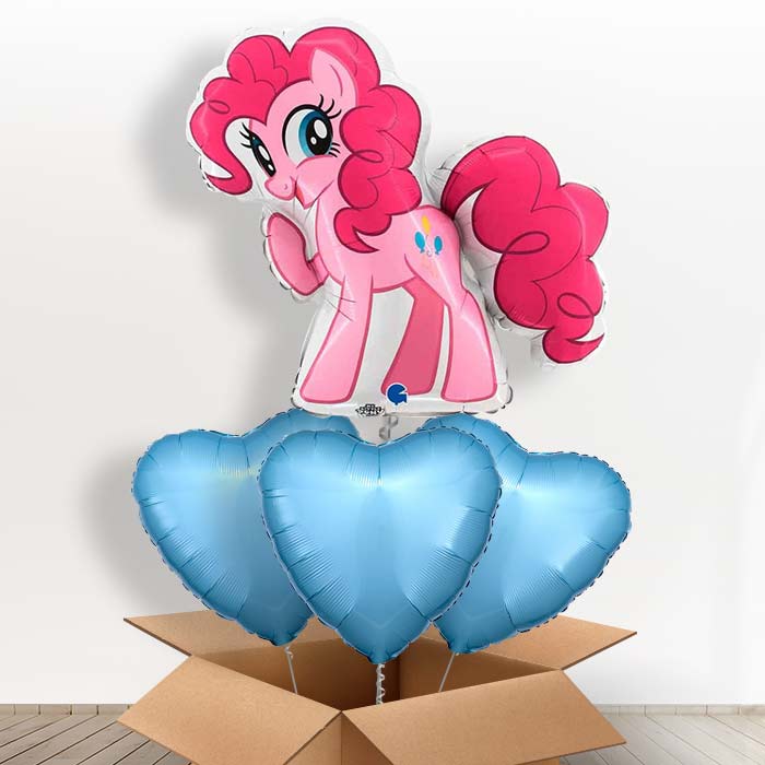 Giant Pinkie Pie Helium Balloon in a Box - With 3 Plain Balloons | Party Save Smile