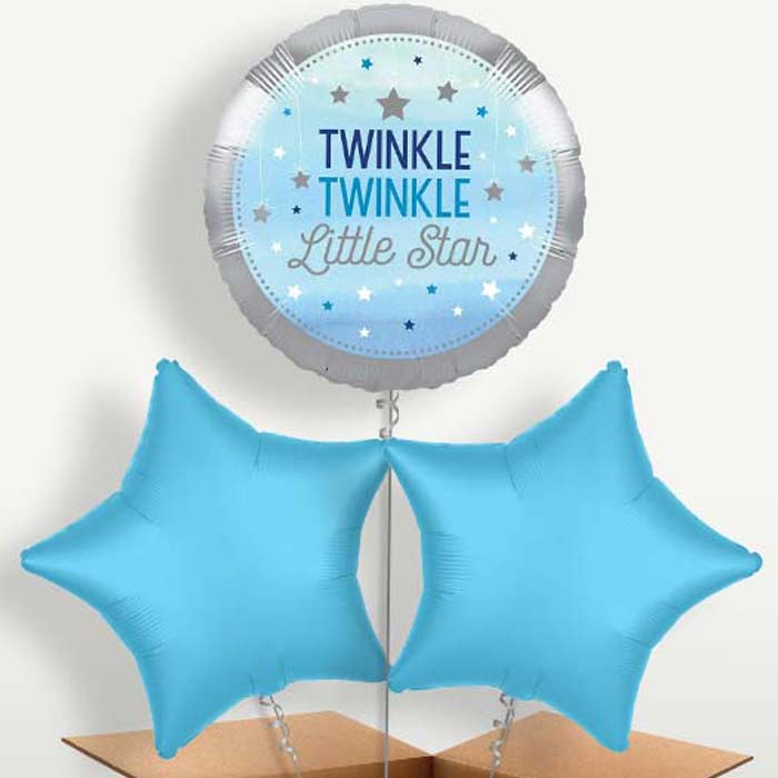 Blue Twinkle Twinkle Little Star Bunch of Balloons | Party Save Smile