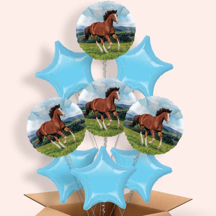 Horse Helium Balloon in a Box Gift - 9 Balloon | Party Save Smile