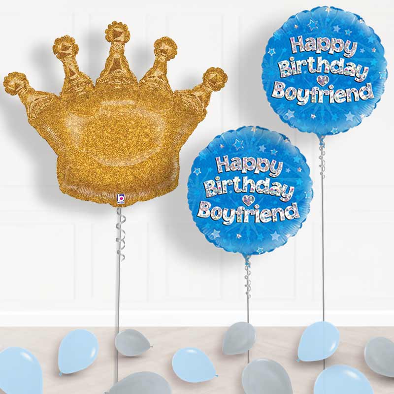 Birthday Balloons for Boyfriend Package - Boyfriend Balloon Package | Party Save Smile