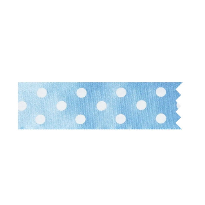 Blue Polka Dots Cake Ribbon Decoration 1 Metre | Party Save Smile