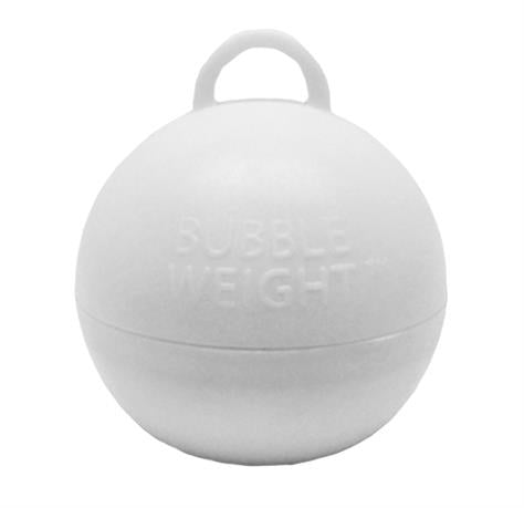White Bubble Balloon Weight 35g: Bulk Pack of 25 | Party Save Smile