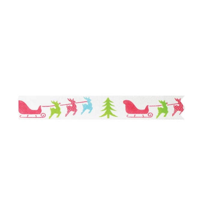 Christmas Sleigh Ride Cake Ribbon Decoration 1 Metre | Party Save Smile
